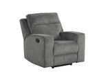 Hudson Dark Gray 3-Piece Reclining Living Room Set | Olivia Furniture