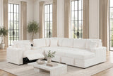 Hunter White Sectional with Bluetooth Speaker & Pull-Out Bed | Olivia Furniture