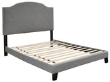 Inigo Gray King Platform Bed | Olivia Furniture