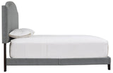 Inigo Gray King Platform Bed | Olivia Furniture