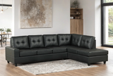 James Black PU Reversible Sectional | Olivia Furniture