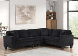 Logan Onyx Reversible Sectional | Olivia Furniture