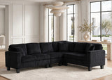 Logan Onyx Reversible Sectional | Olivia Furniture