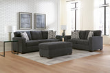 Luke Charcoal 98" Sofa & Loveseat – image 2 | Olivia Furniture