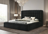 Madonna Black Queen Storage Platform Bed | Olivia Furniture