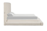 Mariah Beige King Platform Bed | Olivia Furniture