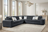 Marshmallow Charcoal Oversized Sectional | Olivia Furniture