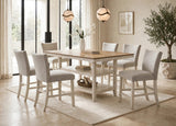 Marton Gray/White 7-Piece Counter Height Set | Olivia Furniture