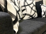 Monroe Black Sofa & Loveseat | Olivia Furniture