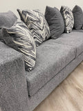 Monroe Charcoal RAF Sectional | Olivia Furniture