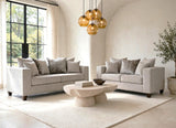 Monroe Dove Sofa & Loveseat | Olivia Furniture