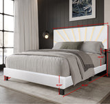 Nico White Queen Platform Bed | Olivia Furniture
