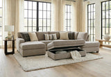 Nova Sand Double Chaise Sectional – image 1 | Olivia Furniture