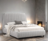 Oasis Gray King Platform Bed | Olivia Furniture