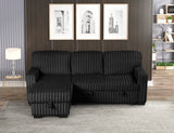 Poland Black Reversible Sectional With Pull-Out Bed – image 3 | Olivia Furniture