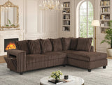 Rene Chocolate RAF Reversible Sectional – image 2 | Olivia Furniture