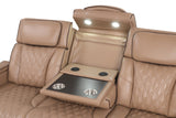 Rivera Saddle 3-Piece Leather Power Reclining Set | Olivia Furniture