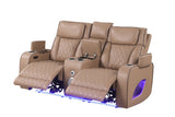 Rivera Saddle 3-Piece Leather Power Reclining Set | Olivia Furniture