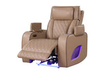 Rivera Saddle 3-Piece Leather Power Reclining Set | Olivia Furniture