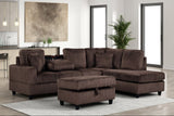 Rocket Chocolate Reversible Sectional | Olivia Furniture