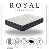 Royal Ultra Plush 12" Hybrid Full Mattress | Olivia Furniture