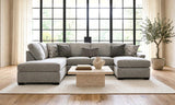 Signature Dove Double Chaise Sectional – image 1 | Olivia Furniture