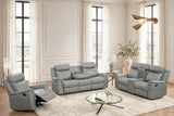 Sofia Gray 3-Piece Reclining Set | Olivia Furniture
