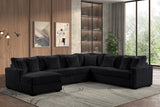 Solana Black Sectional | Olivia Furniture