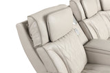 Spain Sand Power Reclining Sectional with Power Headrests | Olivia Furniture