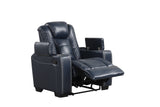 Stefano Blue 3-Piece Reclining Living Room Set | Olivia Furniture