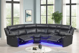 Super Black Reclining Sectional | Olivia Furniture