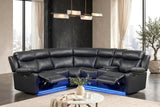 Super Black Reclining Sectional | Olivia Furniture