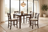 Tahoe Beige 5-Piece Counter Height Dining Set | Olivia Furniture