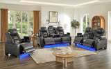 Tesla Gray 3-Piece Power Reclining Set | Olivia Furniture