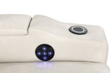 Topgun Ivory Power Recliner with Bluetooth Speaker and Led Light | Olivia Furniture