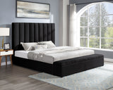 Valencia Black Queen Platform Bed | Olivia Furniture