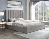 Valencia Gray Queen Platform Bed | Olivia Furniture