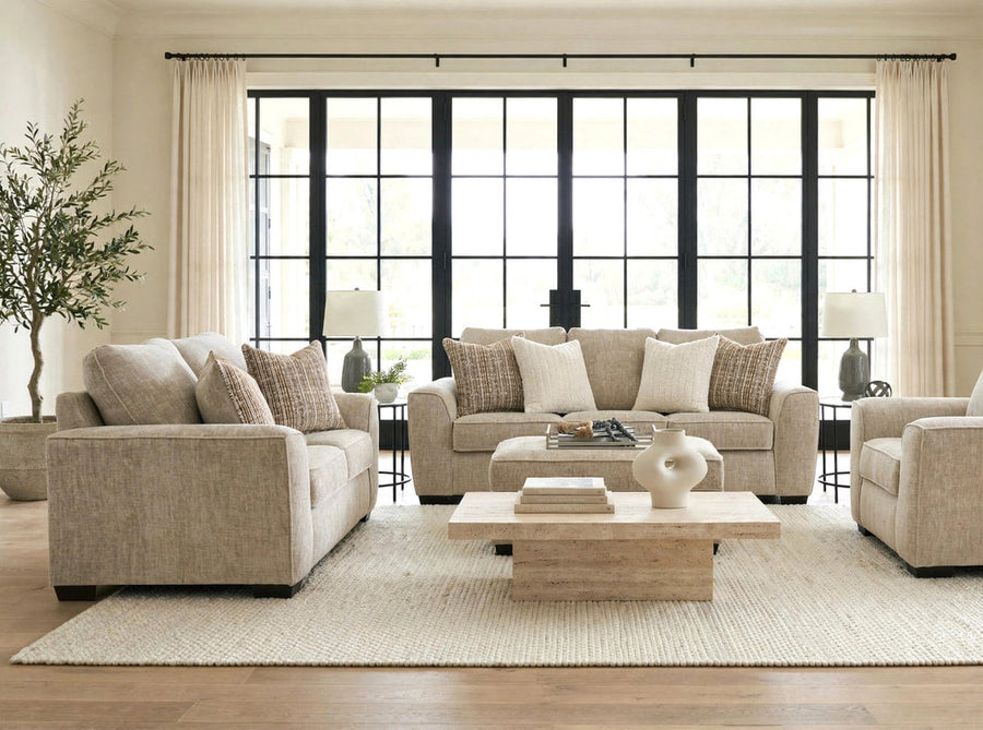 Velo Taupe Sofa & Loveseat – image 1 | Olivia Furniture