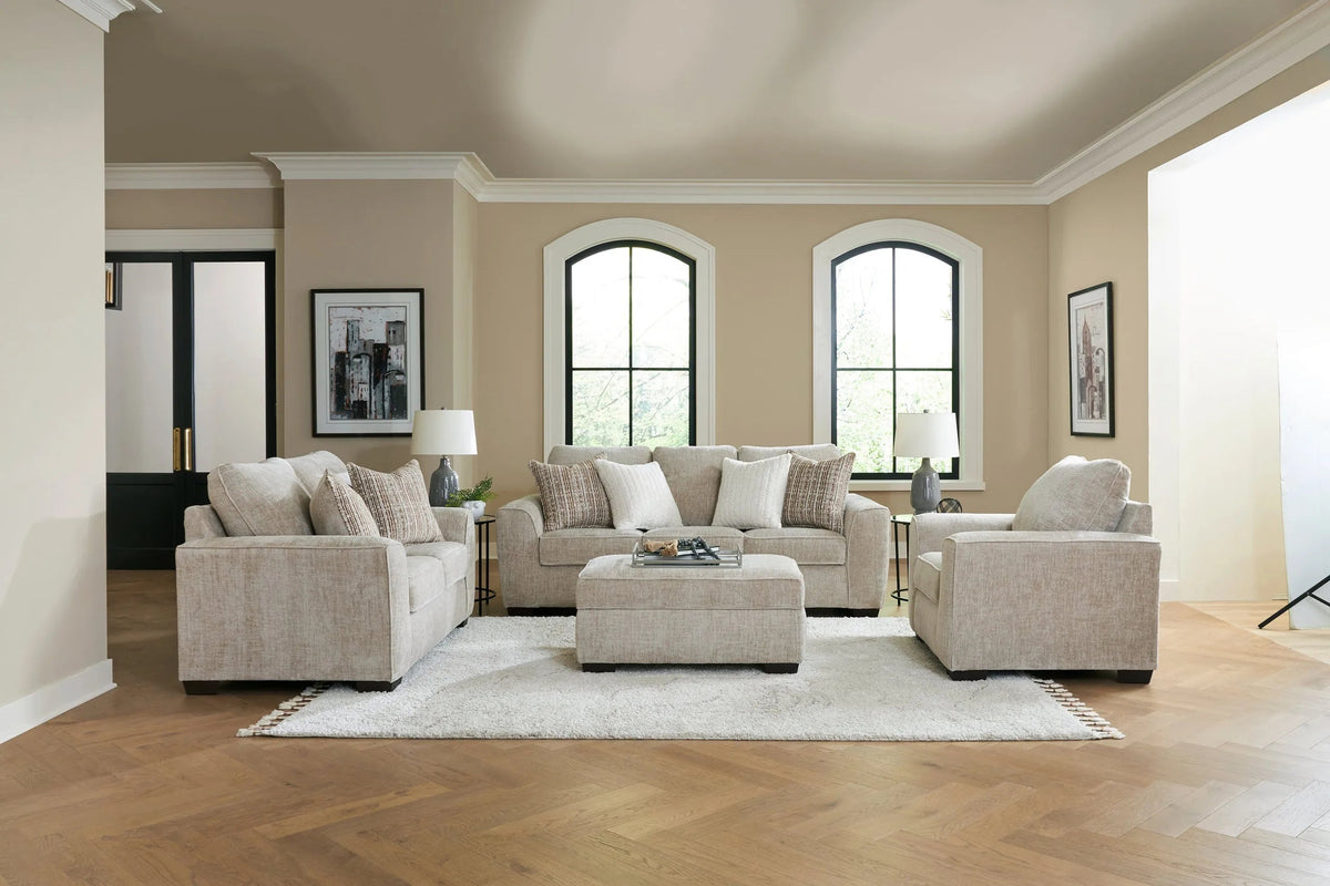 Velo Taupe Sofa & Loveseat – image 3 | Olivia Furniture