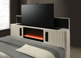 Villa White Queen Platform Bed | Olivia Furniture