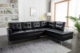Velmora Vintage Black Sectional | Olivia Furniture