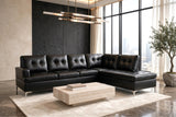 Velmora Vintage Black Sectional | Olivia Furniture