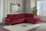 Vogue Red Velvet Sectional | Olivia Furniture