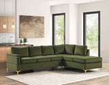 Vogue Black Velvet Sectional | Olivia Furniture