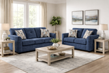 Washington Navy Sofa & Loveseat Set – product image 1 | Olivia Furniture
