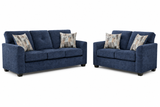 Washington Navy Sofa & Loveseat Set – product image 3 | Olivia Furniture