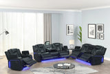 Hulk20 Black 3PC Reclining Set
