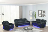Hulk20 Black 3PC Reclining Set