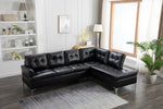 Vintage Black Sectional - Olivia Furniture