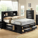 Emily Black Storage Platform Bedroom Set - Olivia Furniture